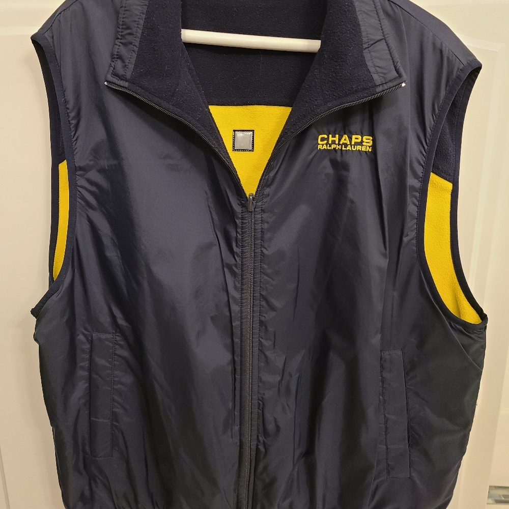 CHAPS Ralph Lauren Reversible Vest Size Large